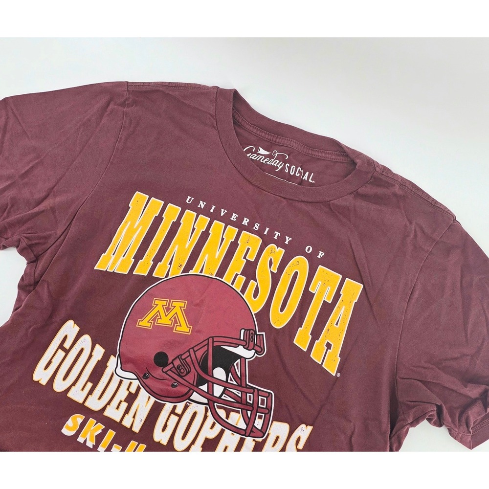 Gameday Social University of Minnesota Golden Gophers Size XL Tee Mens Maroon